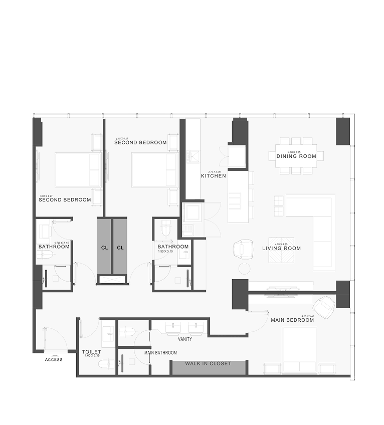 Apartment C Floor Plan